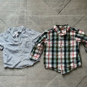 Striped and Plaid Kids Shirts